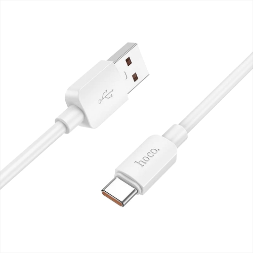 Кабел Hoco X96, USB-A към USB-C, PD, 6A, 100W, 1m, бял