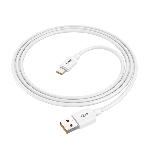 Кабел Hoco X96, USB-A към USB-C, PD, 6A, 100W, 1m, бял
