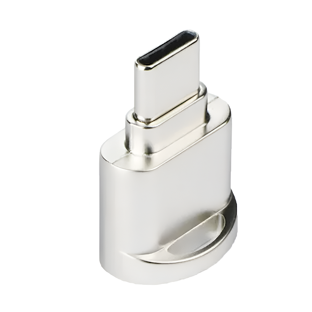 Четец за карти MicroSD към Type C, сребърен