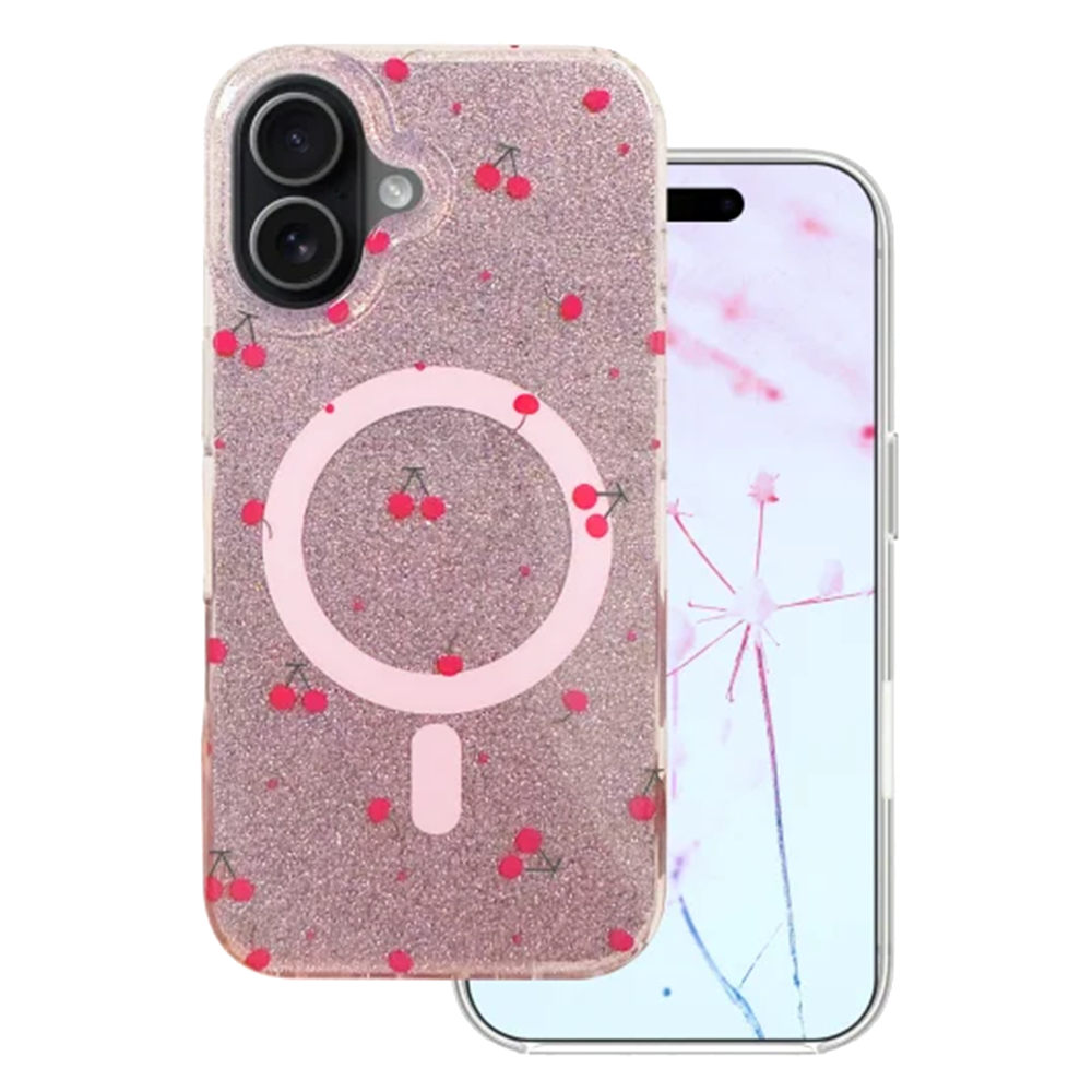 Калъф Cherry Mag case за Iphone 17, розов