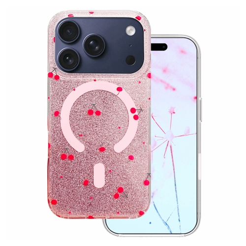 Калъф Cherry Mag case за Iphone 17 Pro, розов